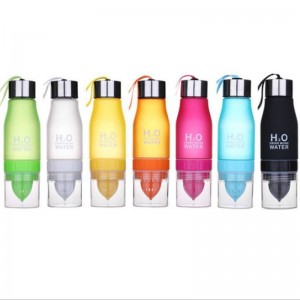 Chinese Cylinder Water Bottle With Fruit Infuser