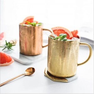 Commercial Fancy 120ml Copper Plating Metal Cup