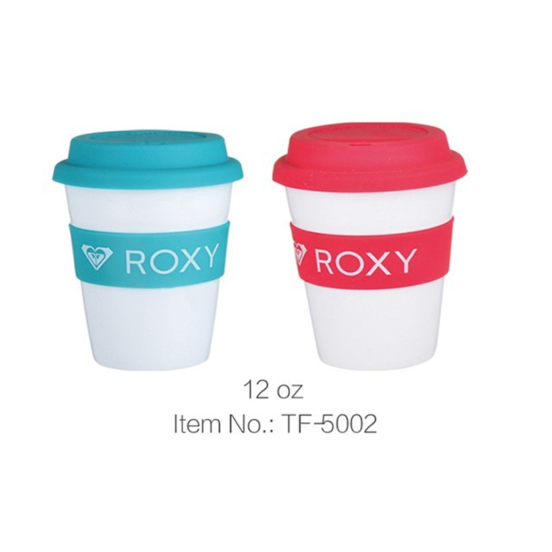 Custom Logo Drinks coffee Plastic Travel Mug with 1
