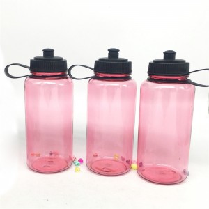 Customized Black blue pink Plastic Sport Bottle