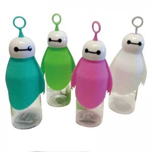 Gift Labeling Clear Water Bottle With Lid