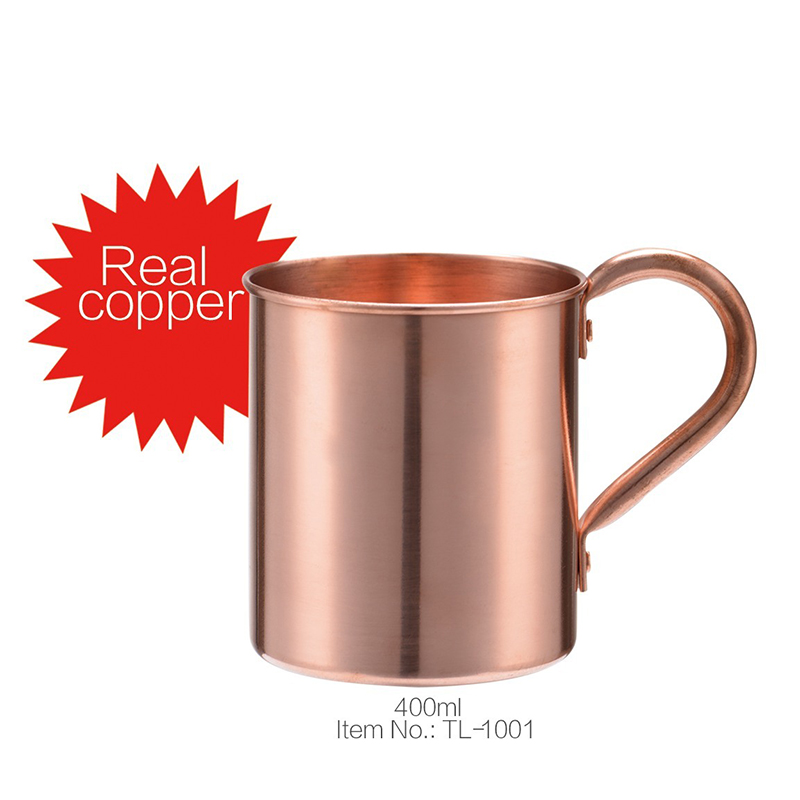 Labeling Custom Logo 400ml copper Cup Coffee1
