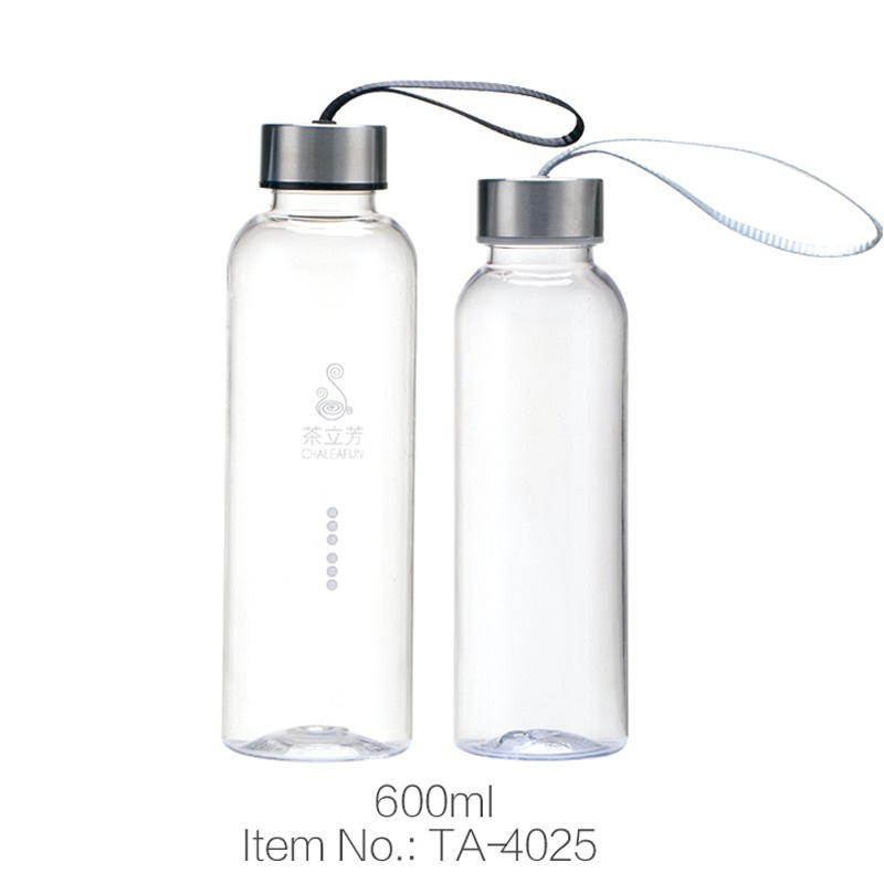 Quality Inspection for Collapsible Water Bottle - Labeling Cylinder Transparent Plastic Water Bottle – Jupeng