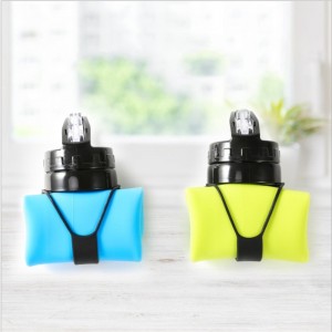Labeling Print Logo Silicon Foldable Water Bottle