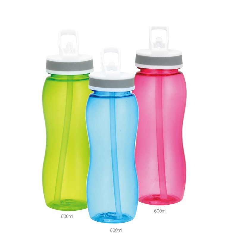 ODM New Plastic Drink Bottle with straw1