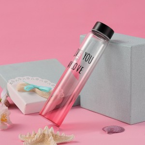 Private Label Fashion Glass Crystal Water Bottle