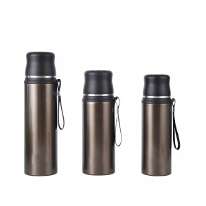 Outdoor portable bottle all steel vacuum insulated cup handle sports cup large capacity 304 stainless steel insulated bottle