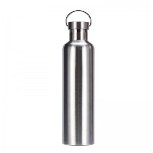 American large mouth sports bottle double layer stainless steel sports kettle bamboo cover sports bottle outdoor sports kettle