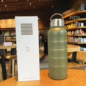 Portable thermos large capacity 1000ml bottle sports Cup