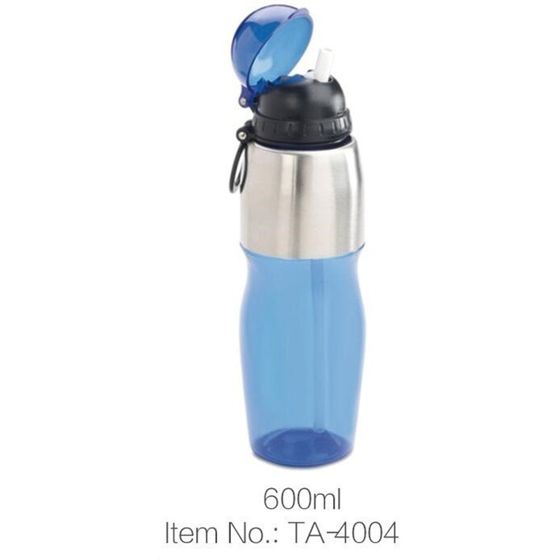 Supplier For fruit Clear Water Bottle with straw1