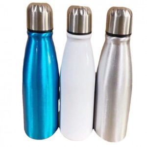 500ml aluminum coke bottle can customize logo aluminum sports coke bottle sports kettle