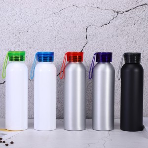 New hot selling wholesale outdoor portable mountaineering water cup aluminum single-layer sports kettle creative gift cup
