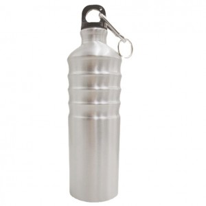 750ml aluminum waist shrinking sports bottle riding aluminum bottle with mountaineering buckle