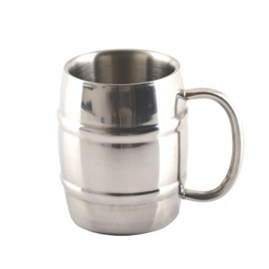 Custom Logo Carrier Stainless Steel Beer Mug
