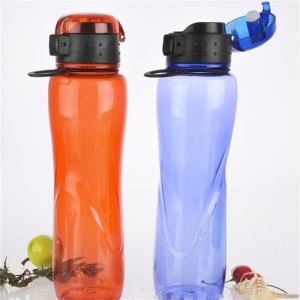 Cute Sport Plastic Drink Bottle With Button Lid