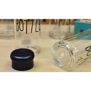 Wholesale Travel Coffee Voss Glass Water Bottle
