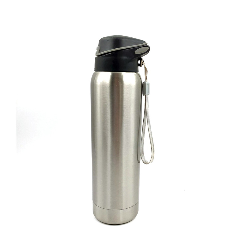 Logo Printed Cold Sports Water Bottle With Straw Featured Image