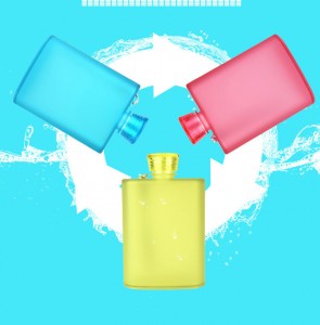 Customized Drink Square Flat Water Bottle