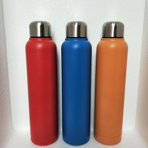 Manufacturer’s direct selling sports bottle American new stainless steel sports single-layer water bottle customized model can customize the logo