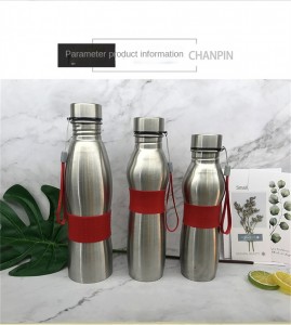 single-layer stainless steel sports kettle portable steel cover multi capacity cup creative cup printing