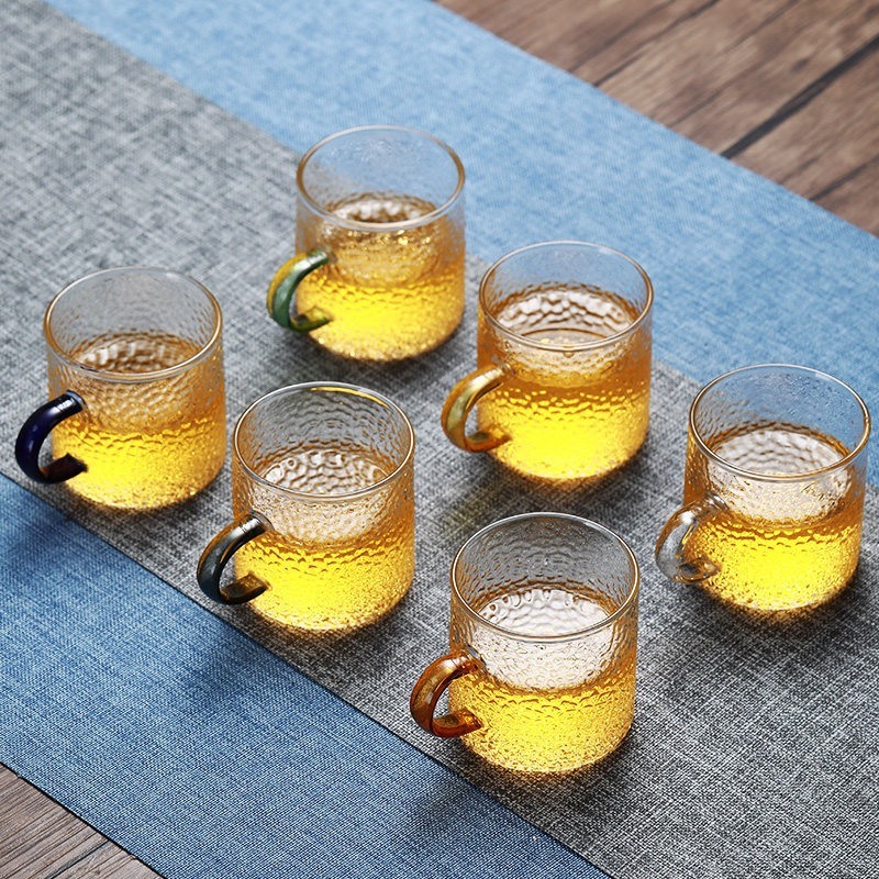 Professional China Clear Glass Cup - Custom Logo new glass Tea Cup Set – Jupeng