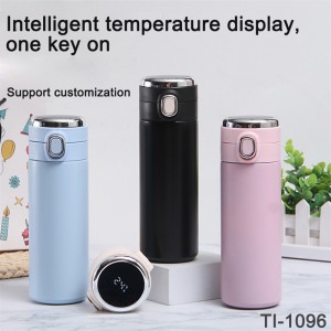 The New item : Manufacturer intelligent thermos digital display stainless steel pea water cup
