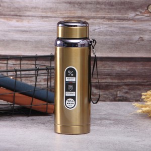 Large capacity sports kettle 304 stainless steel thermal insulation cold cup outdoor hanging rope leisure gift cup