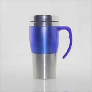 Customized Label Takeaway Insulated Coffee Travel Mug