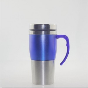 Customized Label Takeaway Insulated Coffee Travel Mug