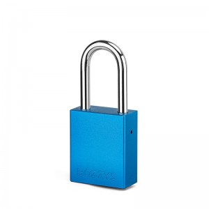 Aluminum Lockout Padlock-Blue,38mm steel shackle