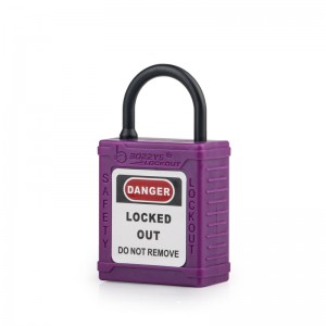 Safety lockout padlock with Insulated shackles