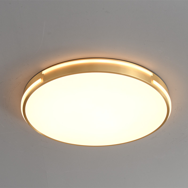 Pierced Round Led Luxury Decorative Kuningan Ceiling Lamp Featured Image