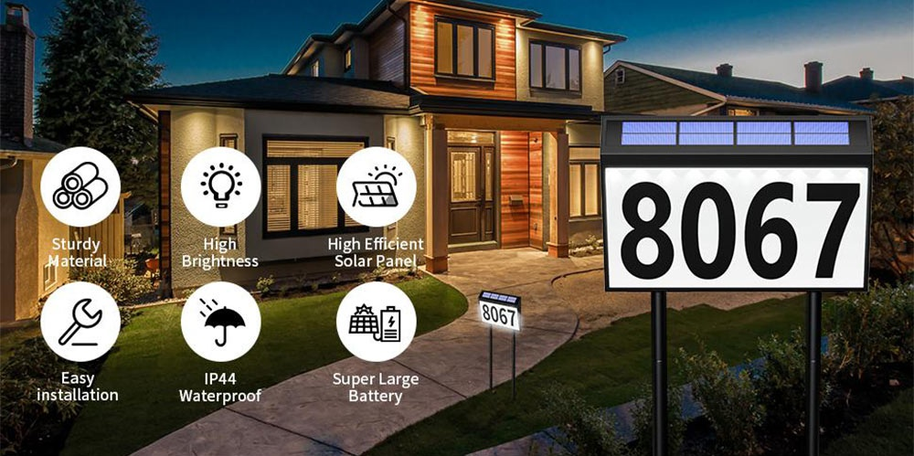 What are Solar Address Signs?