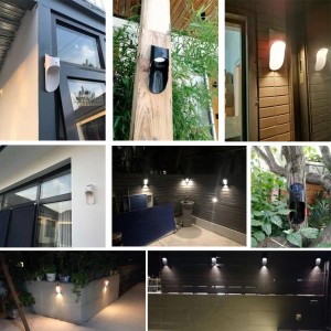 Led Solar Security Wall Light Waterproof Motion Sensor Lampu Taman
