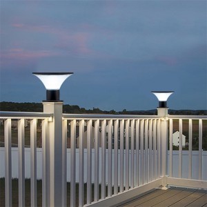 Բարձր լույսի սենսորային LED արևային սնուցմամբ մխոցային լույսեր բացօթյա պարտեզի համար