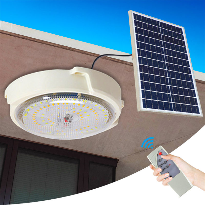 Indoor Solar Ceiling Light 100w 200w 300w 500w 800w Indoor Solar Light Home House na may Remote Control