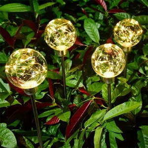 Konkurencyjna cena Dekoracja świąteczna Lekka słoneczna lampa ogrodowa Zewnętrzna wodoodporna dekoracja LED