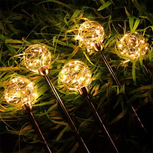 Konkurencingos kainos šventinis dekoras Šviesus saulės sodo šviestuvas lauko vandeniui atsparus LED dekoras