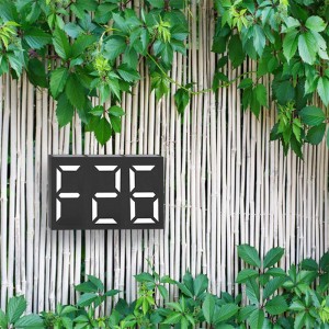 DIY Outdoor LED Illuminated Address RGB Solar House Number ለውጪ ይመዝገቡ