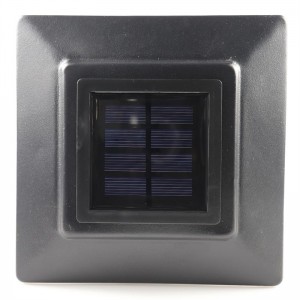 ソーラーポストキャップライト屋外、フェンスポストソーラーライトメタル2パック3.5×3.5/4×4/5×5/6×6木製ポスト用