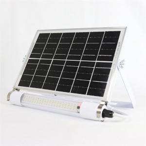 Mvura Ip65 Yemunhu Sensor Solar Power Fluorescent Rambi 60w 80w 100w 150w 200w Solar Led Tube Mwenje yeGadheni Kunze Indoor
