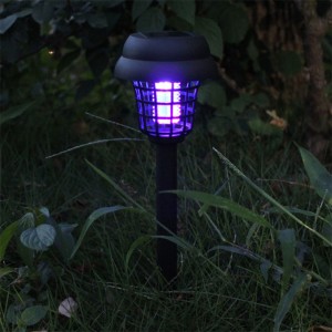 Solar Bug Zapper Outdoor Waterproof UV LED Solar Powered Mosquito Killer Lamp for Garden Yard and Indoor