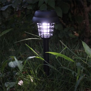 Solar Bug Zapper Outdoor Waterproof UV LED Solar Powered Mosquito Killer Lamp for Garden Yard and Indoor