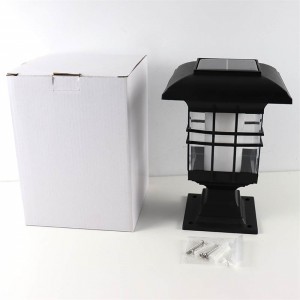 Solar Flame Post Lights, Outdoor Brightness 51 LEDs Flickering Flame Solar Powered Cap Light for Yard Fence Deck