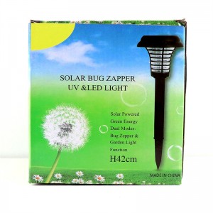 Святлодыёдны святлодыёдны знішчальнік маскітаў Solar Bug Zapper Outdoor, сонечная лямпа Zapper Light для ўнутраных і адкрытых памяшканняў