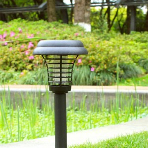 Lampă solară Zapper cu LED pentru ucigaș de țânțari, alimentată cu energie solară, pentru interior și exterior