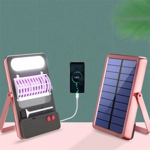 Outdoor Mosquito Repellent Lamp Waterproof Electric Shock Insect Repellent Repellent na May Solar Camping Lamp