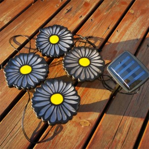 Suitable For Pathway Outdoor Waterproof Solar LED Daisy Lights