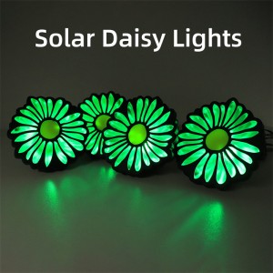 Adecuado para luces de margaritas LED solares impermeables al aire libre de camino
