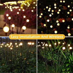 Firefly Lights Outdoor Waterproof Solar Garden Lights For Yard Patio Path Decoration